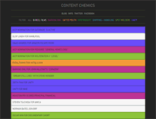 Tablet Screenshot of contentchemics.com